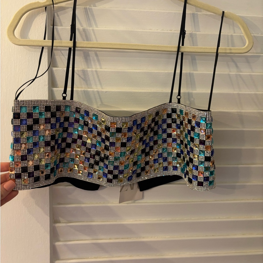 Colorful Beaded Women's Top